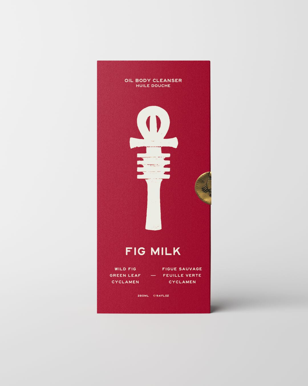 39BC Fig Milk Bath & Shower Oil in its red gift box with white illustration