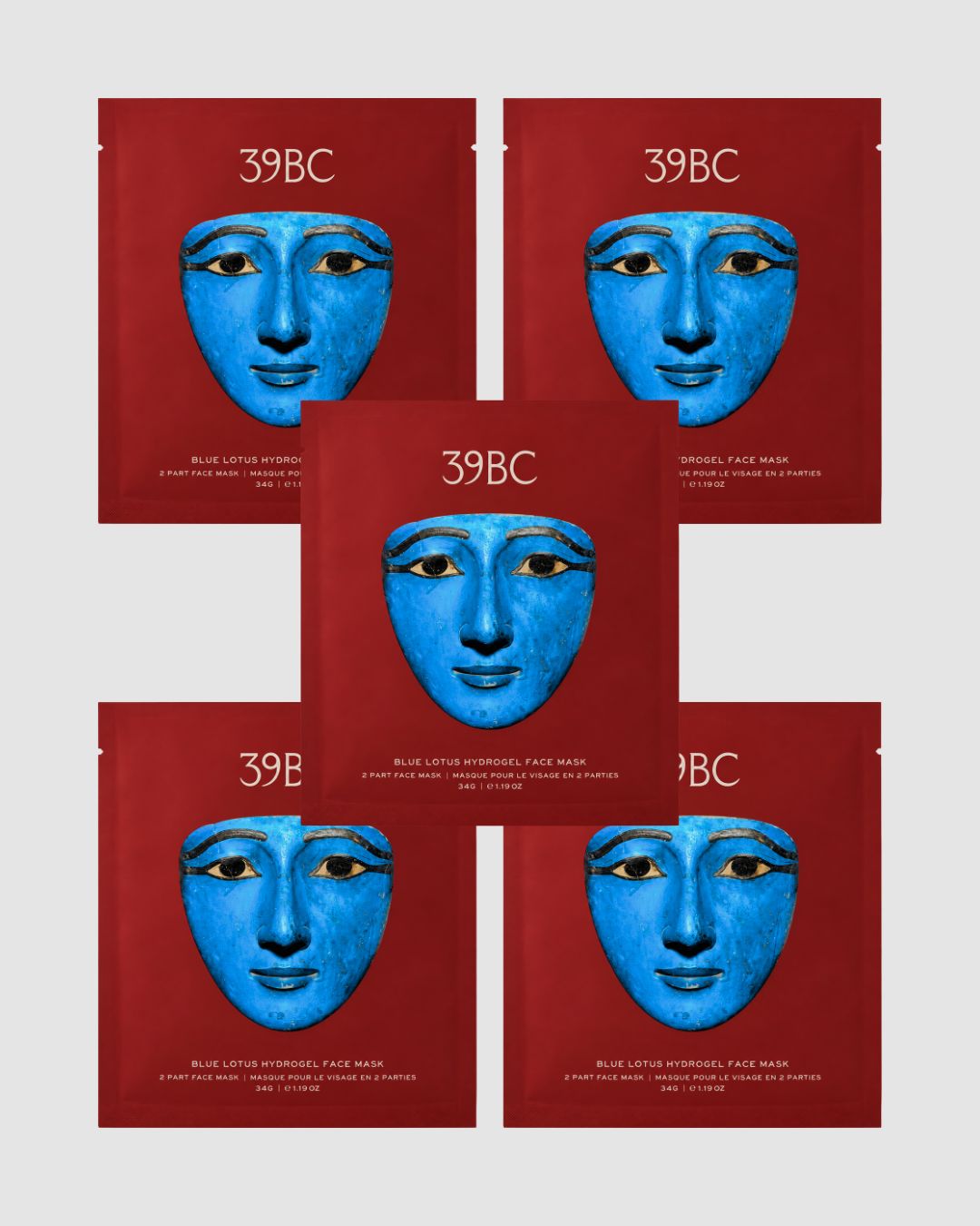 BLUE LOTUS Hydrogel Face Mask — 5 Pack